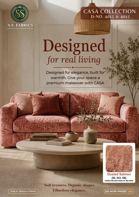Casa sofa fabric catalogue cover