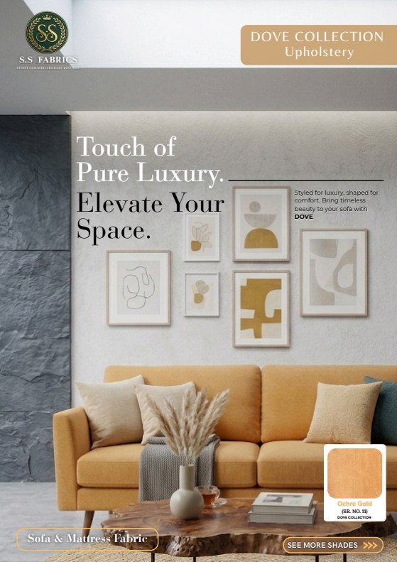 Dove sofa fabric catalogue cover