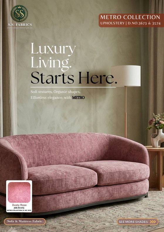 Metro sofa fabric catalogue cover