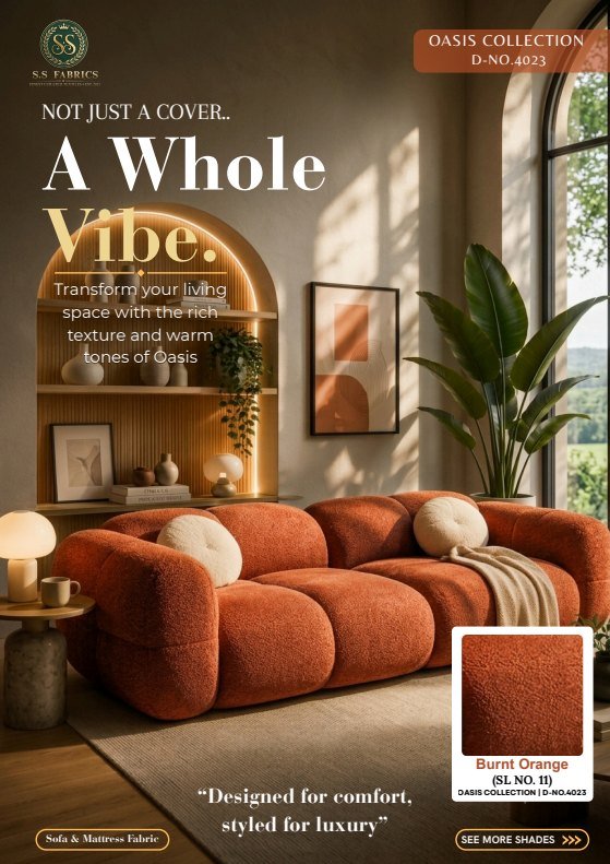 Oasis sofa fabric catalogue cover