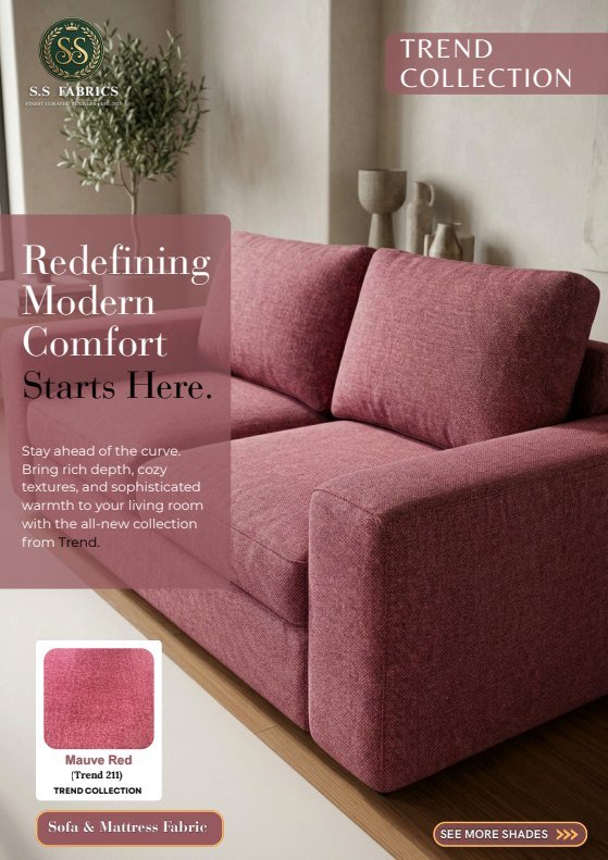 Trend sofa fabric catalogue cover