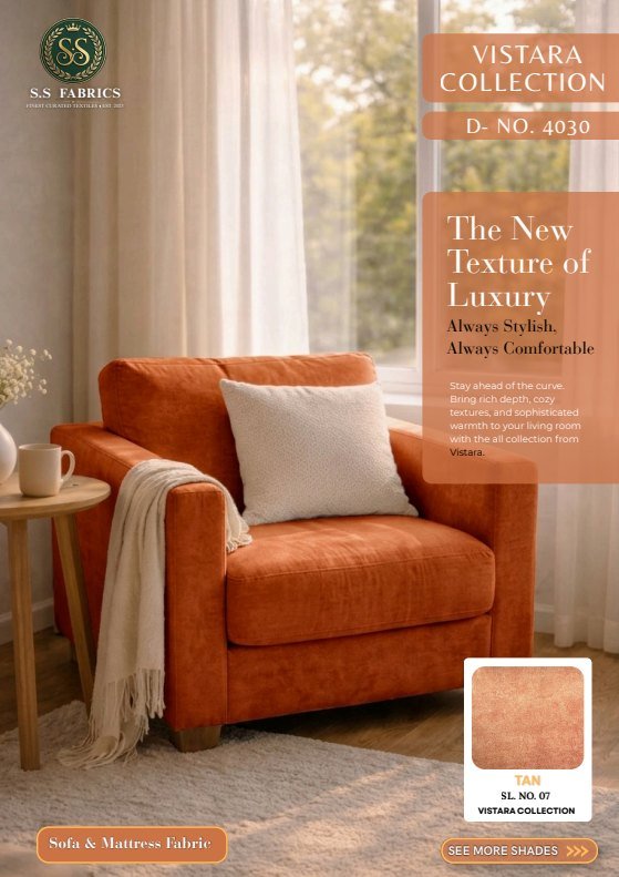 Vistara sofa fabric catalogue cover